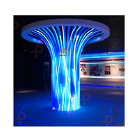 Écran LED flexible vertical d'intérieur, écran à pixels pleine couleur flexible P2.5 pour affichage LED à angle de vision de 360 degrés cylindrique