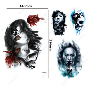 Venta al por mayor nueva llegada Sexy tatuaje pegatina diseños transferencia <span class=keywords><strong>de</strong></span> agua temporal León flor <span class=keywords><strong>tatuajes</strong></span> - Product Image 2