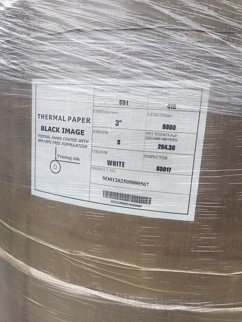 BPA+BPS Free Thermal Paper Jumbo Rolls Eco-Friendly Thermal Paper for POS Receipt ATM Printing