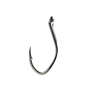 8083 #8-#10/0 12/0 hameçons de poisson-chat grande rivière hameçon d'appât en acier à haute teneur en carbone <span class=keywords><strong>taille</strong></span> d'eau salée noir Nickel hameçons de pêche au poisson-chat - Product Image 1