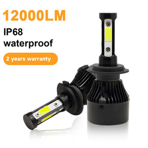 หลอดไฟหน้ารถยนต์ LED แบบ4ด้านสำหรับ H11 H4ชิปทรงซังข้าว X7 9005 9006 12000LM - Product Image 3