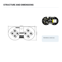 Émetteur de télécommande sans fil 2,4 GHz à 8 canaux avec affichage du niveau de batterie rechargeable pour voiture robot