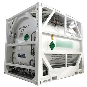 산소, 질소, 아르곤, 이산화탄소, 바다에 lng 수송을 위한 초침 스테인리스 20ft ISO 콘테이너 ISO 탱크