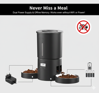 Distributeur automatique intelligent de nourriture pour animaux de compagnie, double alimentation, gamelles pour chats, enregistrement vocal 10s, programmation flexible, minuterie pour chiens et chats