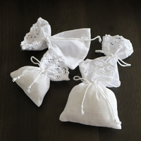 Sacs à cordon en coton et lin légers et réutilisables pour cristaux, pochettes cadeaux personnalisées en coton pour cosmétiques, sacs cadeaux en coton à cordon