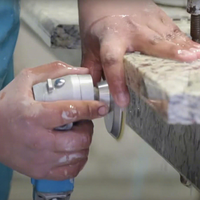 Outils abrasifs diamantés en 3 étapes Tampons de polissage humides à la main pour granit, marbre, céramique Tampons abrasifs pour sols avec revêtement diamanté