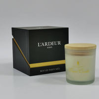Cajas de Lujo Reciclables para Velas, Caja de Regalo para Velas Negra Mate con Cinta, Empaque Personalizado para Velas Aromáticas