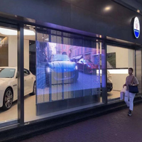 Écran LED mural en verre ultra-fin publicitaire HD couleur pleine, écran LED pour événements, affichage LED transparent clair