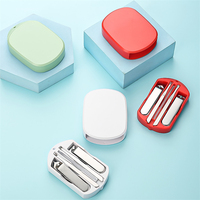 WELLFLYER MS-1024 Nouveauté Coupe-ongles 5 pièces Ensemble personnalisable LOGO Cadeau Outils de manucure avec lime à ongles Soins de beauté Kit de manucure