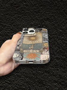 Funda de TPU a prueba de golpes con estampado de <span class=keywords><strong>tarot</strong></span> The Sun, pintura UV, antihuellas y protección contra arañazos para 11-17 - Product Image 5