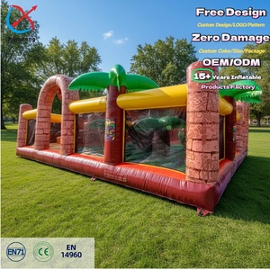 Castillo Inflable Comercial Gigante Personalizado para Niños, Ciudad de Diversión Inflable, Castillo Inflable con Forma de <span class=keywords><strong>Bosque</strong></span> para Fiestas - Product Image 1