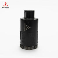 Foret diamanté 50 mm M14/5/8-11 pour granit et marbre, outil de perçage à brasage sous vide à sec, scie cloche pour pierre de granit
