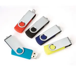 Các kim loại cổ điển xoay USB Flash Drive với USB3.0 và 2.0 tùy chỉnh USB Stick với 512Mb 8GB 32G 64G 128G 512GB Pendrive