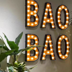 Letras Retro con Bombillas LED Edison y Control Remoto Multicolor para Decoración Publicitaria en Cafés, Bares, Restaurantes, Hogares y Hoteles - Product Image 2
