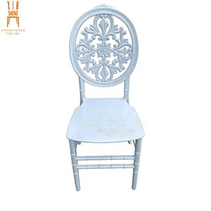 Chaise ronde blanche <span class=keywords><strong>à</strong></span> motif, en polypropylène, au meilleur prix, <span class=keywords><strong>pour</strong></span> <span class=keywords><strong>mariage</strong></span>, dîner, événement, fête et banquet - Product Image 2