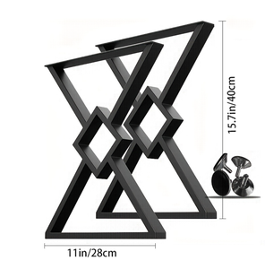 Pieds <span class=keywords><strong>de</strong></span> <span class=keywords><strong>table</strong></span> <span class=keywords><strong>en</strong></span> métal pour <span class=keywords><strong>table</strong></span> <span class=keywords><strong>de</strong></span> bureau, banc, salle à manger, café, style industriel moderne <span class=keywords><strong>en</strong></span> <span class=keywords><strong>fonte</strong></span> et acier - Product Image 3