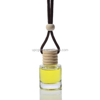 Diffuseur d'arômes de voiture suspendu en bois 6ml 10ml bouteille de parfum de voiture diffuseur de lanière de voiture parfum mini bouteille en verre