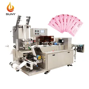 Individually Wrapped Wipes Packaging Machine Small Pocket Wet Tissue Making Machine with 1 Pack Type