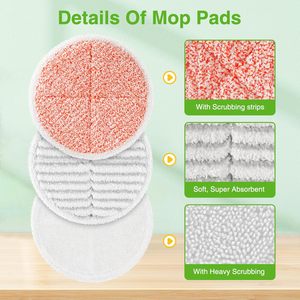Tampons de rechange pour serpillière compatible avec <span class=keywords><strong>Bissell</strong></span> Spinwave 2124, 2039A, 2307, 23157, 23159, 20393, 20399 pour sols durs - Product Image 5