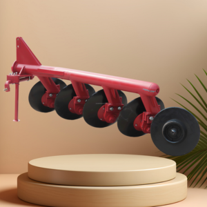 Charrue à disques ronde à 4 disques pour tracteur MF 60-90 CV, attelage 3 points, profondeur de travail 30 cm - Product Image 1