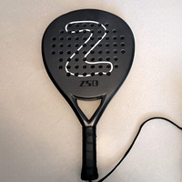 Pala de Padel Professionnelle en Fibre de Carbone 24K avec Revêtement Grain de Sable Forme Goutte d'Eau Service OEM ODM Faible MOQ 50 Pièces Exclusif