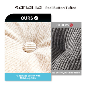 Sofá Puff Cuadrado Convertible, Tamaño Adulto, Tela de Terciopelo Suave e Impermeable, Diseño Moderno, Color Personalizable, para Sala de Estar o Villa - Product Image 4