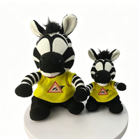 Maßgefertigtes Gelbes T-Shirt Puppenkleidung Weiches Plüsch-Outfit für Zebra-Stofftier Maskottchen Spielzeug in Verschiedenen Größen Puppenkostüm