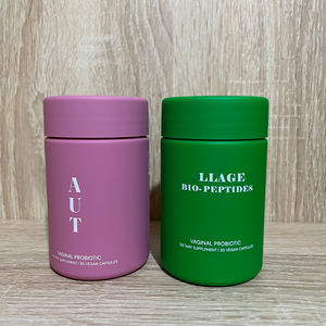 Bottiglie in Plastica Personalizzate 4oz 6oz 8oz 10oz Verde Rosso HDPE Soft Touch per Medicine e Pillole con Tappo a Vite - Product Image 1