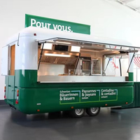 Camion de restauration de rue personnalisé chariot de restauration rapide hot dog mobile avec équipement complet à vendre