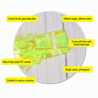 YTSF-J5 Rideau de pluie laser Dream le plus vendu avec motif floral coloré en PVC pour la décoration de mariages et de plafonds