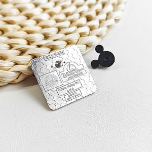 Insignia Personalizada para Hombre, Ecológica, de Aleación de Zinc Plateada, Estilo Retro Vintage, Fabricación Artesanal en 3D, Crea la Tuya - Product Image 2