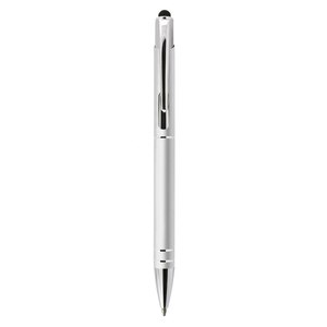 Penna a Sfera Multifunzione in Alluminio Argento Opaco con Funzionalità Touch - Product Image 3