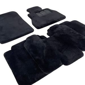 Tapis de sol en laine d'agneau ultra-luxueux, tapis de sol en peau de mouton long pour conducteur, pour BMW I7, fond en burr antidérapant - Product Image 1