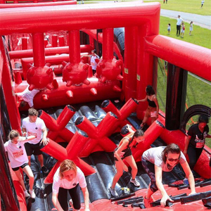 Parcours d'obstacles gonflable écologique <span class=keywords><strong>de</strong></span> grande taille pour adultes avec toboggan sportif pour enfants et château gonflable par Pasta Inflatable - Product Image 5