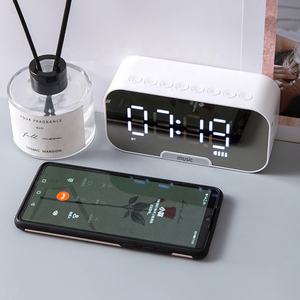Taşınabilir BT hoparlör süper bas kablosuz Stereo hoparlörler destek TF AUX ayna çalar saat telefon bilgisayar için hediye ses - Product Image 1