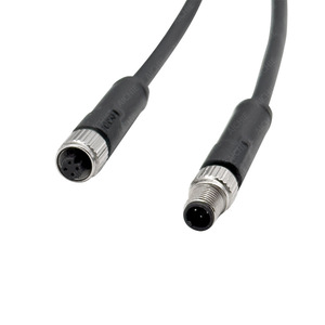 Cable Recto Impermeable M5 Macho-Hembra de 4 Núcleos, Conector Mini de Aviación, 1 Metro, Cobre Puro, Aislamiento de PVC, PLC Industrial - Product Image 5