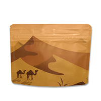 Sacs d'emballage en plastique scellés à chaud à trois côtés, pochette pour distributeur, sac à double fermeture éclair résistant aux enfants