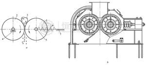 Concasseur à double rouleaux de laboratoire pour le broyage du charbon, du coke et des minerais, pour la préparation d'échantillons, 1t/h, avec interstice réglable - Product Image 4