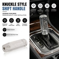 Poignée de levier de vitesse en cristal personnalisée universelle JDM pour voiture de course
