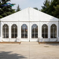 Grande tente de réception transparente avec structure en aluminium pour mariage, fête, exposition, sport, imperméable, 15m x 20m
