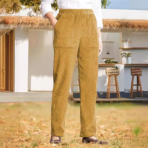 <span class=keywords><strong>Pantalon</strong></span> en <span class=keywords><strong>velours</strong></span> côtelé taille haute pour femmes, <span class=keywords><strong>pantalon</strong></span> d'hiver chaud et décontracté avec poches latérales pour la maison, le bureau et les sports de plein air quotidiens - Product Image 3