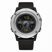 Jam Tangan Digital Sanda 9024 Bentuk Mobil Baru untuk Pria, Layar LED, Alarm, Tahan Air 5BAR, Kronograf, Tali TPU