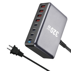 Chargeur GaN haute puissance 320W 4 ports USB Type-C, charge rapide, prise universelle de bureau pour UE, Royaume-Uni, AU, USA, OTP pour ordinateur portable et téléphone - Product Image 3