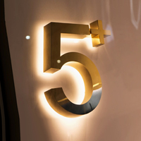 Lumi Re personnalisé LED lumineux 3D métal canal lettre signe haute luminosité caractères illuminés pour application de parc d'entreprise