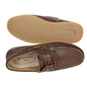 Chaussures bateau pour homme Baerchi en cuir marron à lacets 3150, pour un usage décontracté - Product Image 6