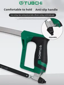 小型ハンドヘルドスチールフレームハンドソー、木工および金属切断、鉄パイプ切断用 - Product Image 2