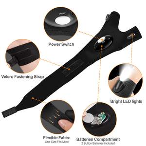 Guanti per torcia guanti da pesca notturni senza dita con luce a LED per esterni per la corsa notturna ciclismo escursionismo campeggio - Product Image 3