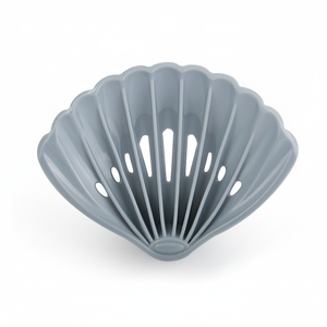 Portasapone MSV 'Coquillage' con design a forma di conchiglia in grigio - Product Image 2