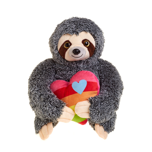 Peluche de Perezoso Personalizado de San Valentín, Relleno de Algodón PP, con Corazón - Product Image 1