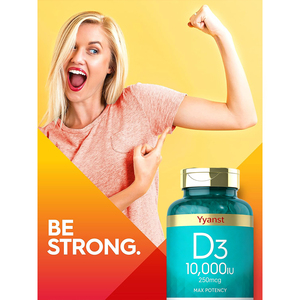 Capsules de vitamine D3 sans gluten OEM/ODM pour la densité osseuse, la santé des articulations, le soutien immunitaire des adultes - Faible teneur en sucre, faible teneur en glucides, sans gluten - Product Image 3